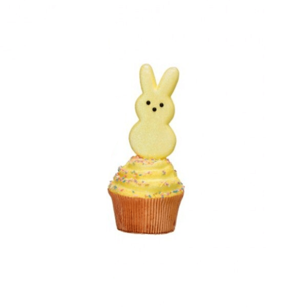 Yellow Bunny Peep Cupcake - Perch