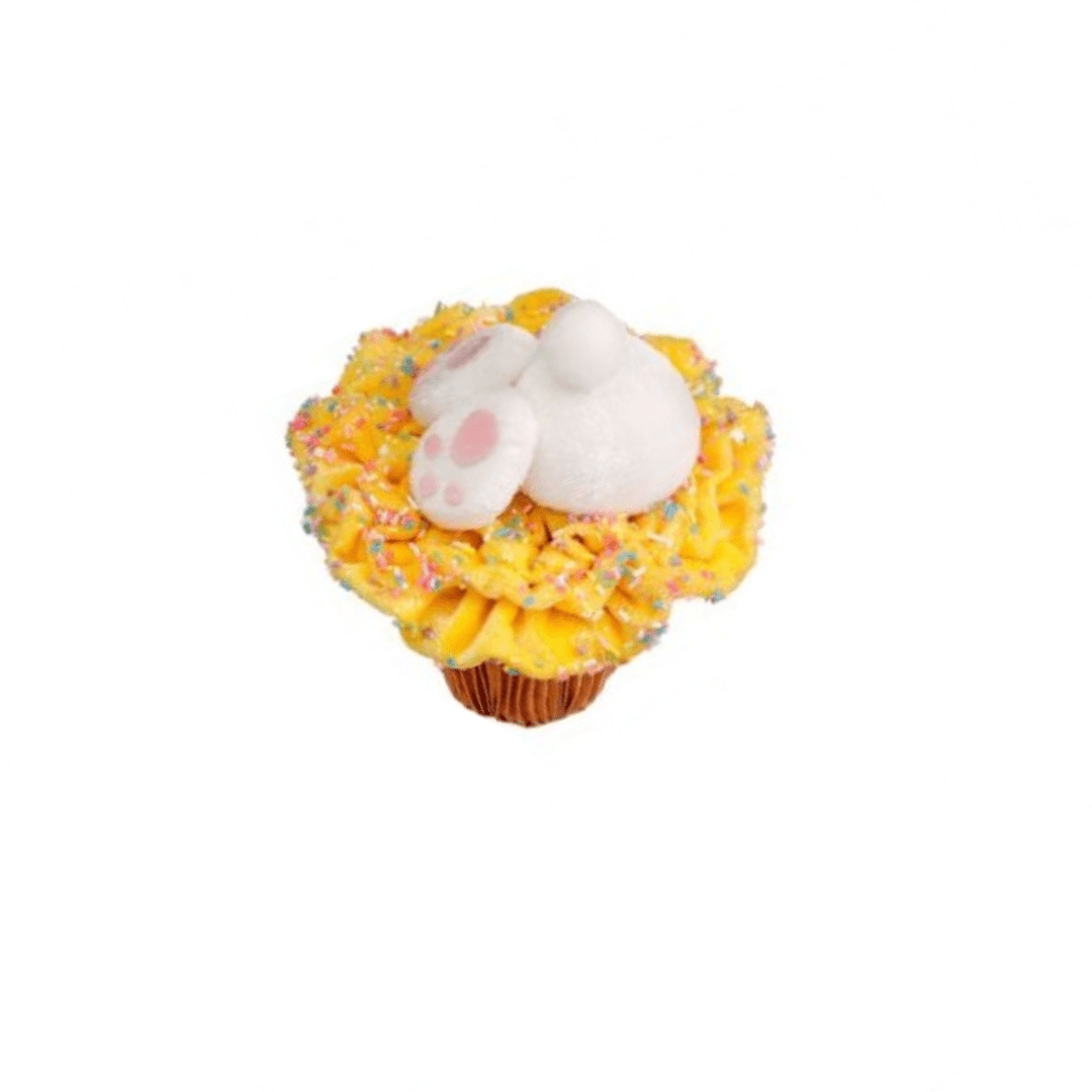 Yellow Bunny Tail Cupcake - Perch