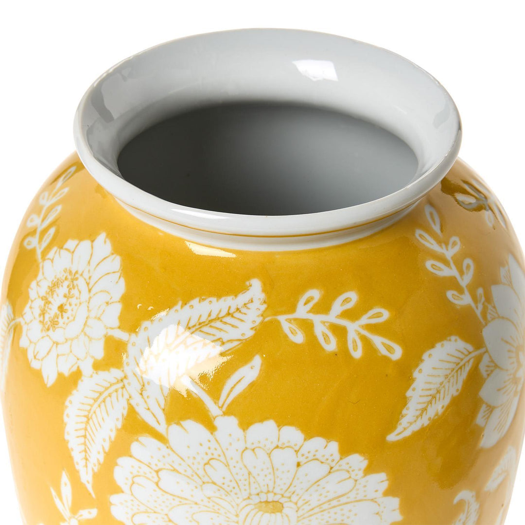 Yellow Floral Vases - Set of 2 - Perch