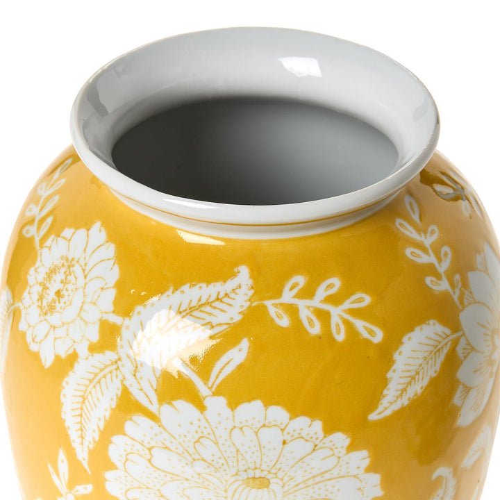 Yellow Floral Vases - Set of 2 - Perch