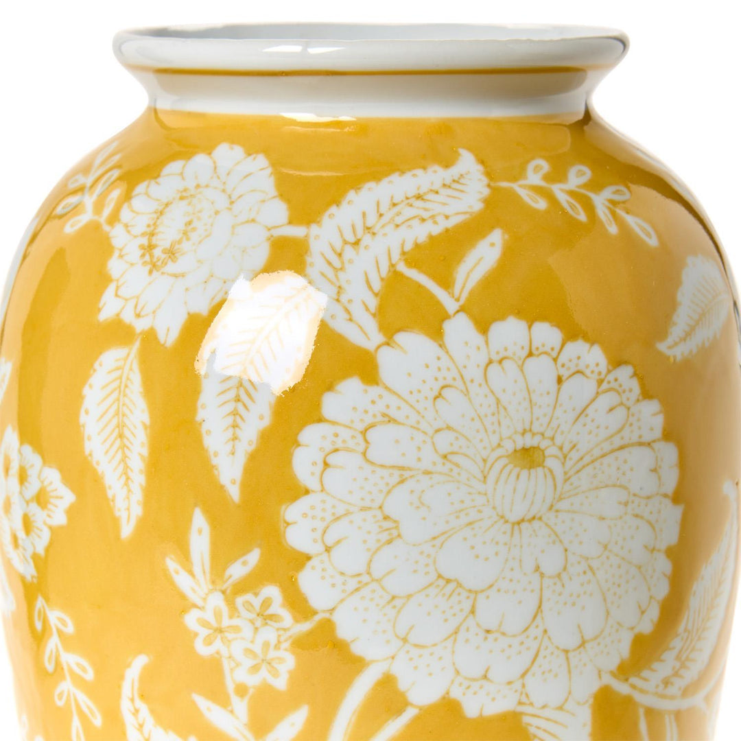 Yellow Floral Vases - Set of 2 - Perch