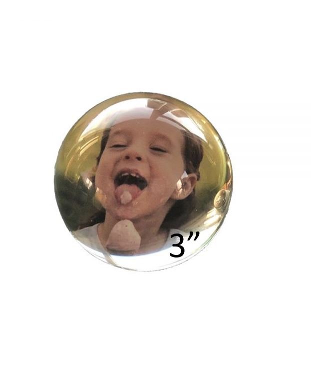 3" Clear Sphere Magnet Frame - #Perch#