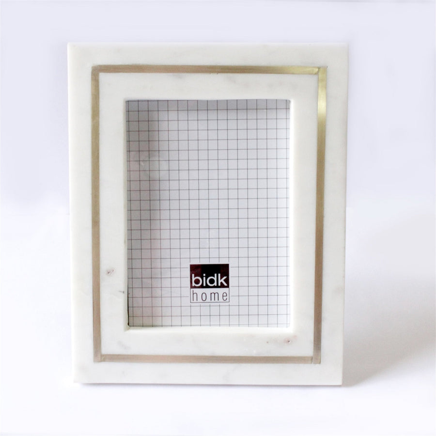 5x7 Marble Frame With Brass Inlay - #Perch#