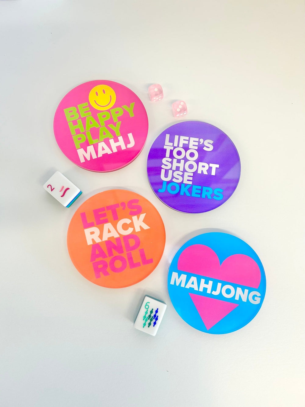 Acrylic Mahjong Coasters - #Perch#