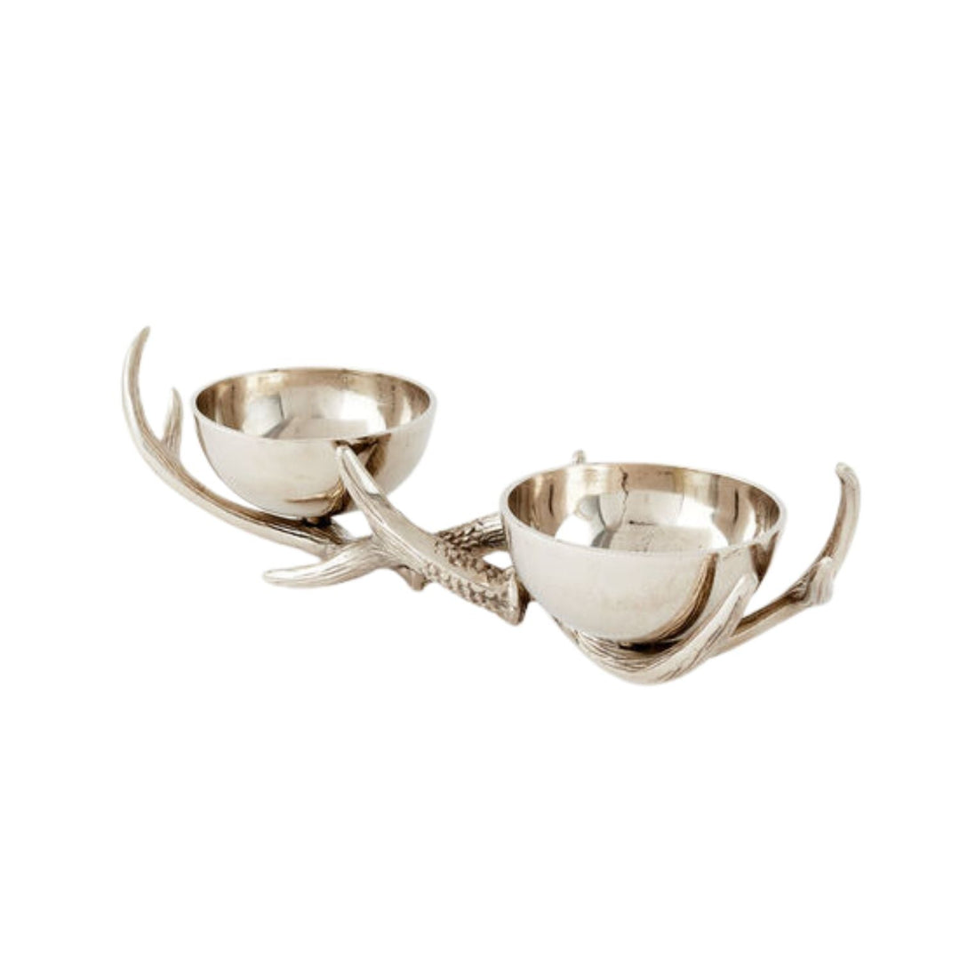 Antler Two Bowl Server - #Perch#