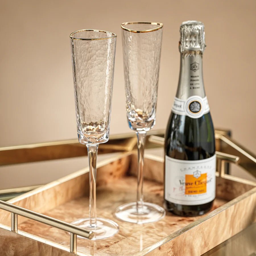 Aperitivo Clear Champagne Glasses - #Perch#