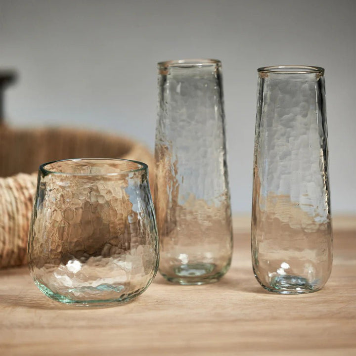 Artisan Hammered Stemless Champagne Flutes - #Perch#