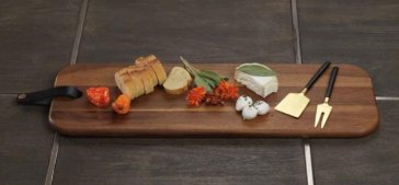 Bali Cheese Board W/ Leather Strap - #Perch#