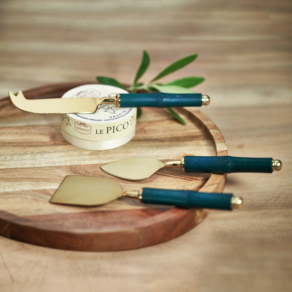 Bamboo & Gold Cheese Tool Set - #Perch#