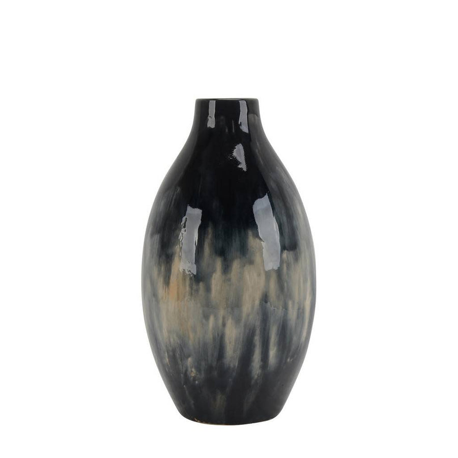 Black and Blue Mix Ceramic Vase - #Perch#