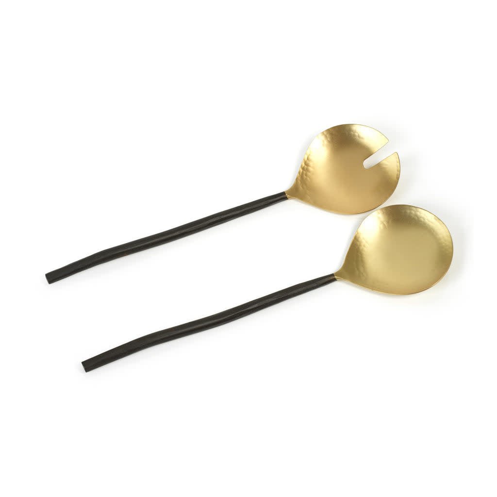 Black & Matte Brass Server Set - #Perch#