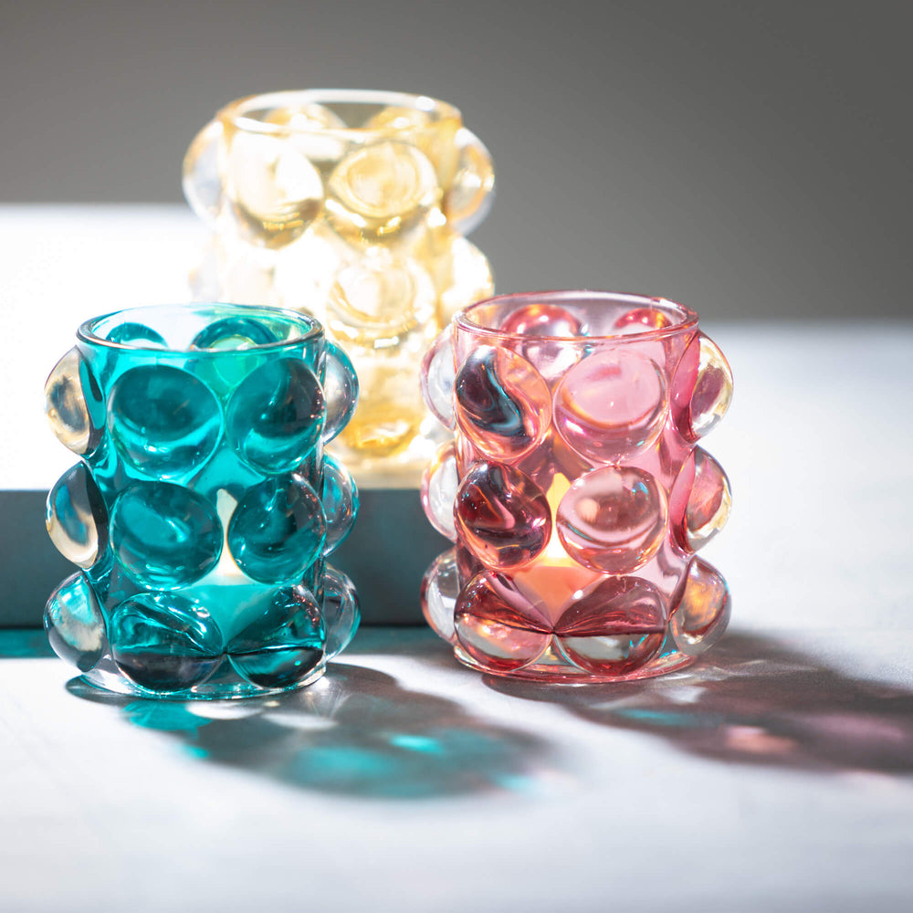 Bubble Texture Glass Votives - #Perch#