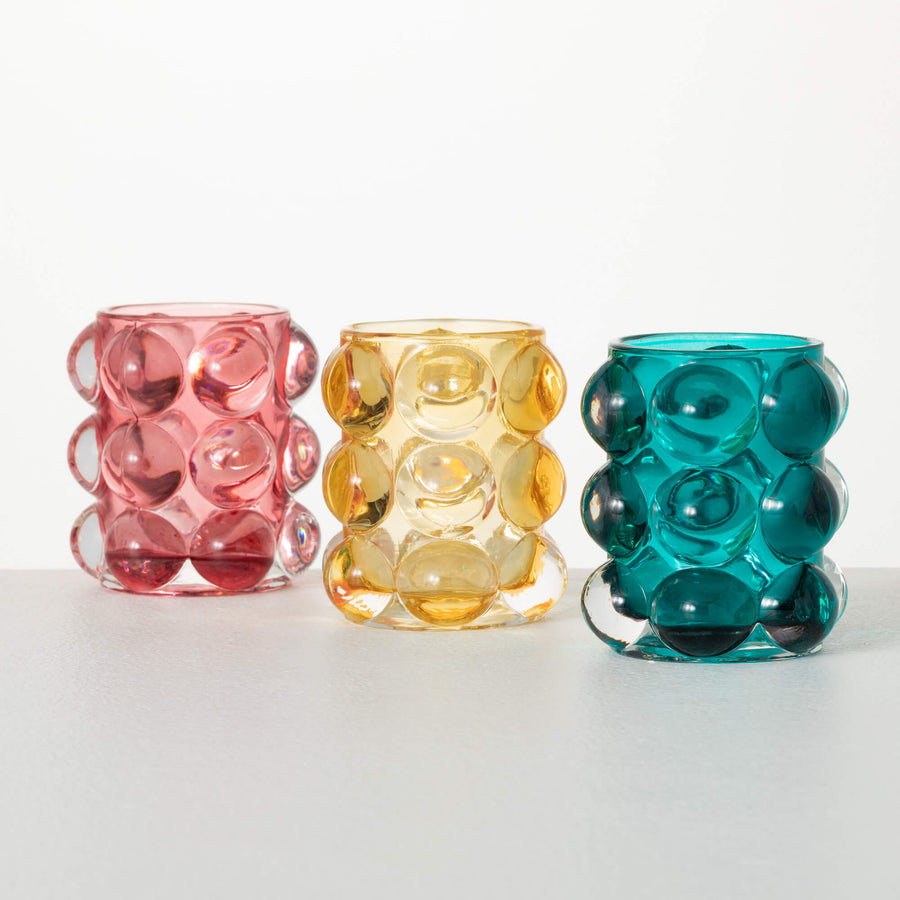 Bubble Texture Glass Votives - #Perch#