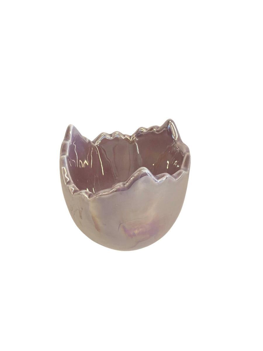 Ceramic Broken Egg Bowl, 5.25" Purple - #Perch#