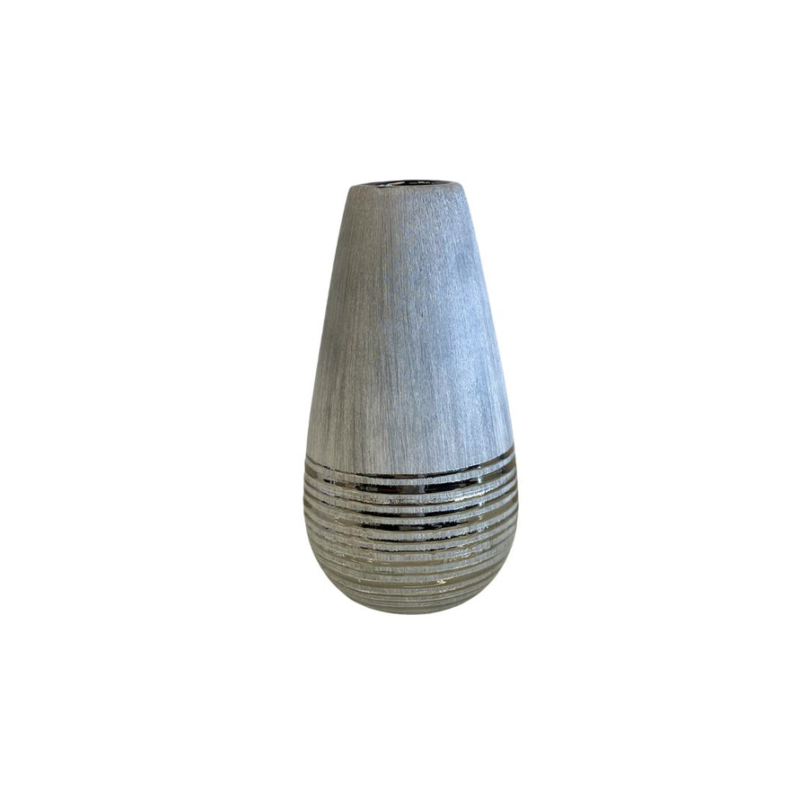 Ceramic Two-Tone Vase, Gray - #Perch#