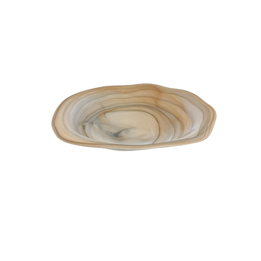 Frosted Alabaster Freeform Bowl - #Perch#