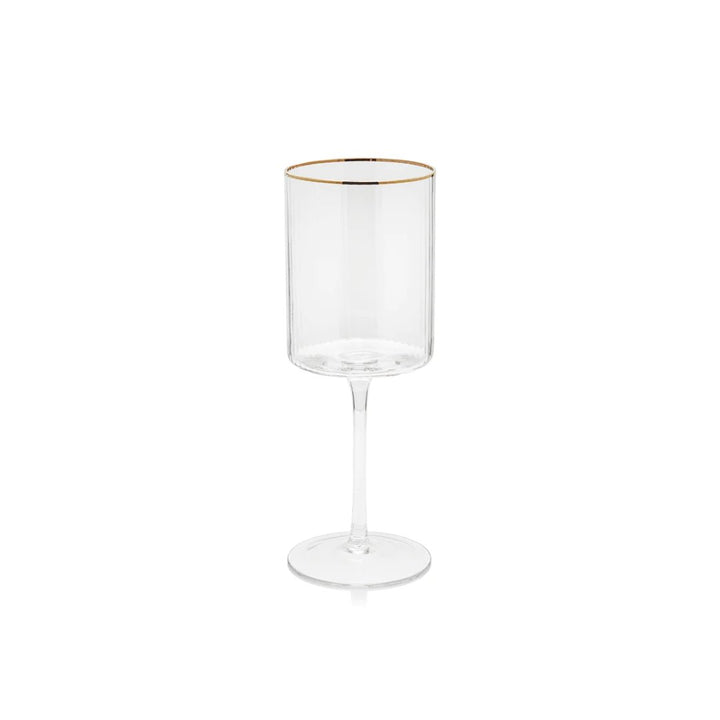 Gold Rim Optic Wine Glasses - #Perch#