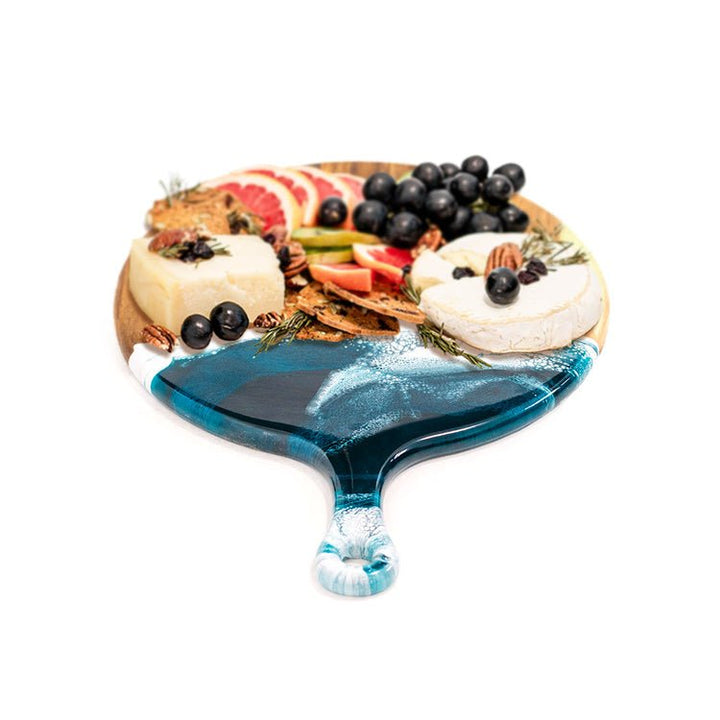 Hand Dipped Cheese Boards - Navy/White/Metallic - #Perch#