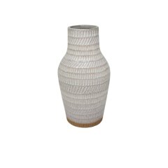 Ivory Tribal Motif Vase - #Perch#