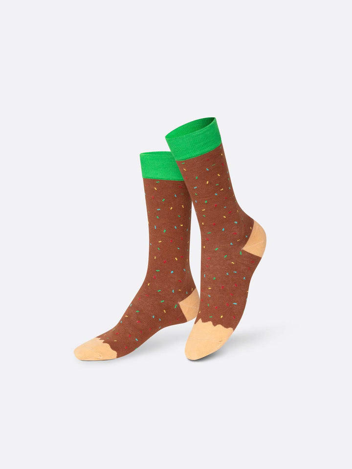 Joe's Chocolate Donut Socks - #Perch#