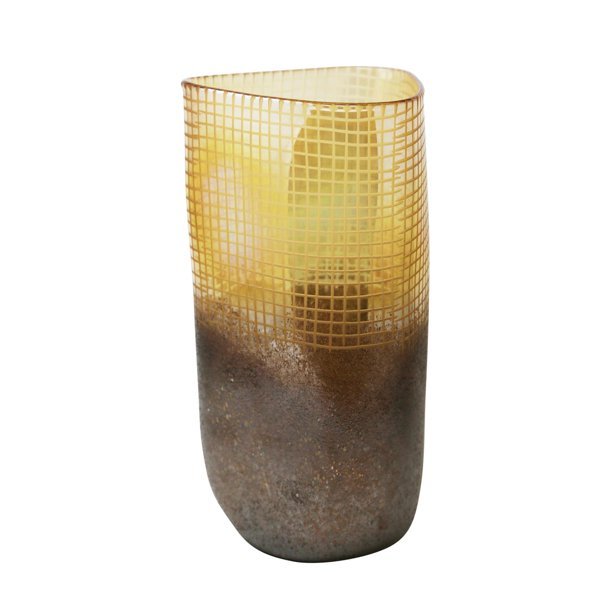 Large Brown Glass Vase - #Perch#