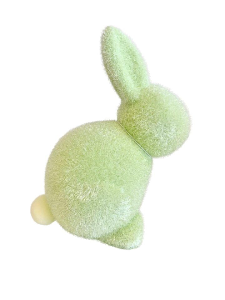 Large Flocked Seated Bunny - #Perch#