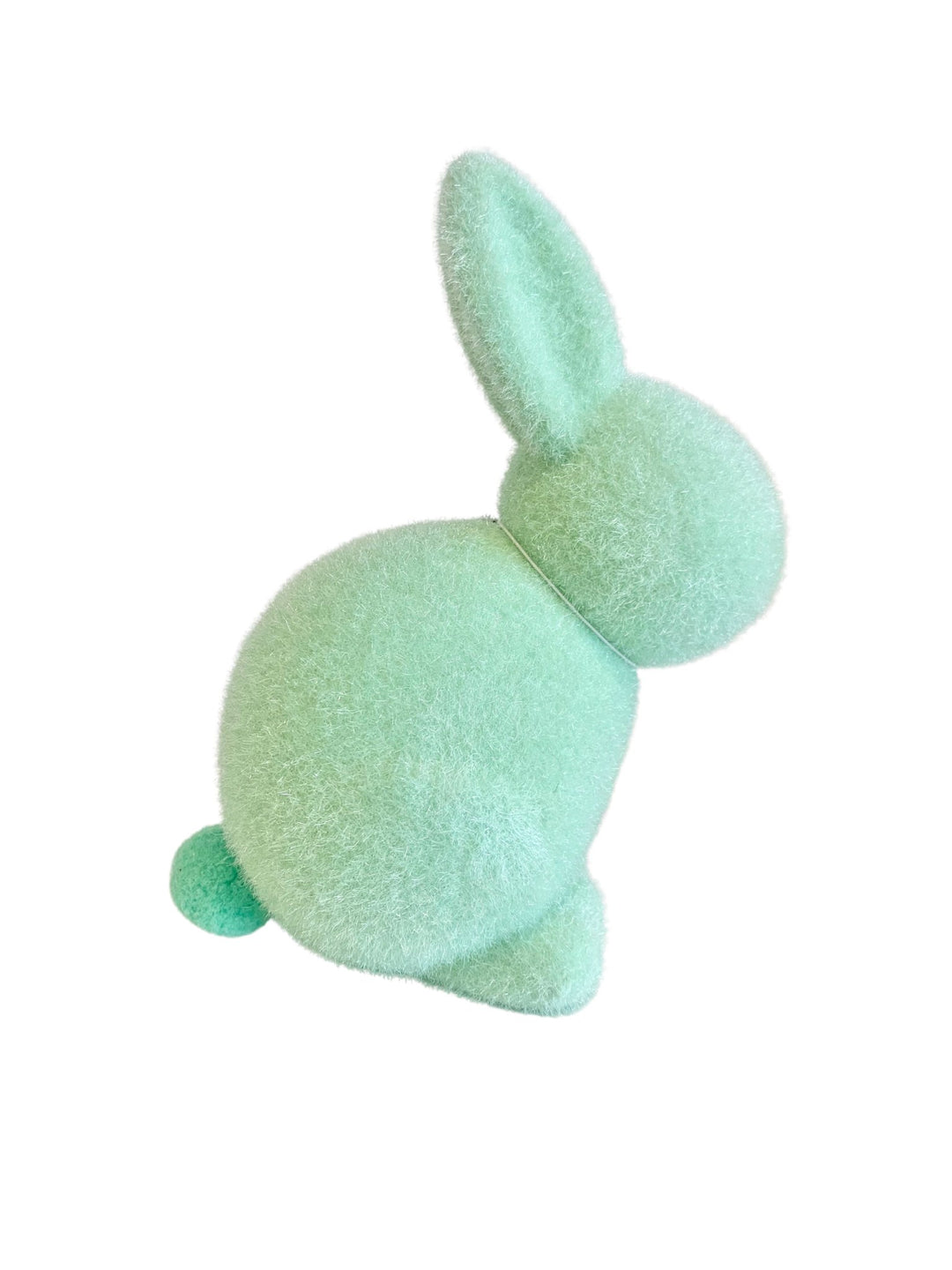 Large Flocked Seated Bunny - #Perch#