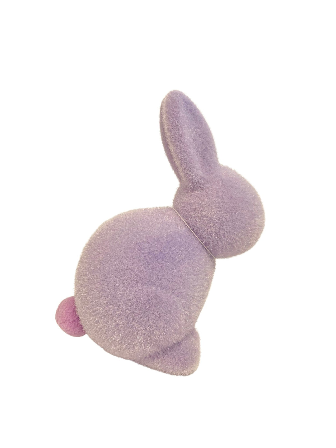 Large Flocked Seated Bunny - #Perch#