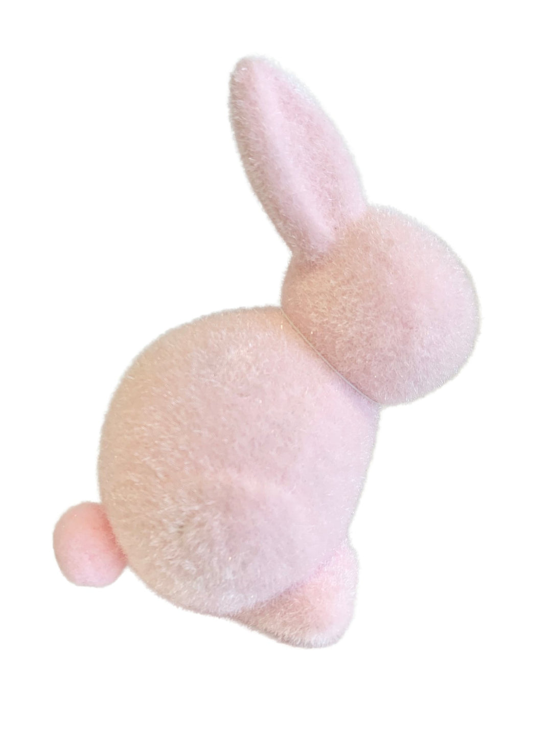 Large Flocked Seated Bunny - #Perch#