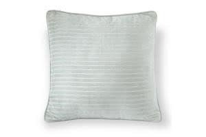 Light Blue Line Velvet Pillow - #Perch#