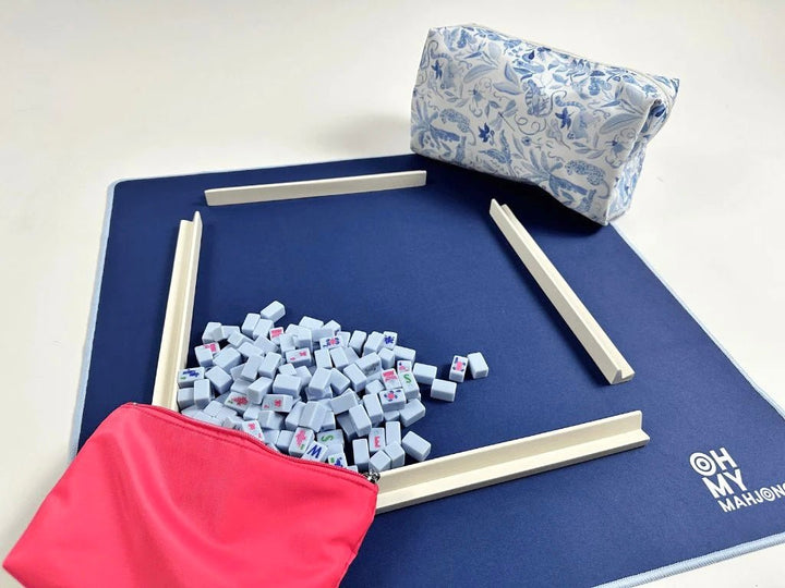 Mahjong Travel Set - Blue - #Perch#