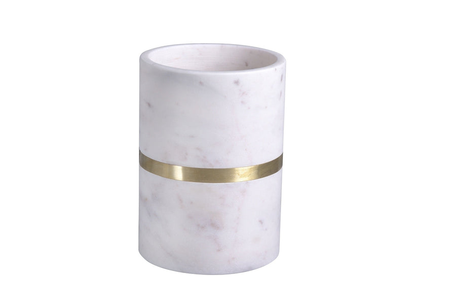 Marble Wine Cooler With Brass Trim - #Perch#