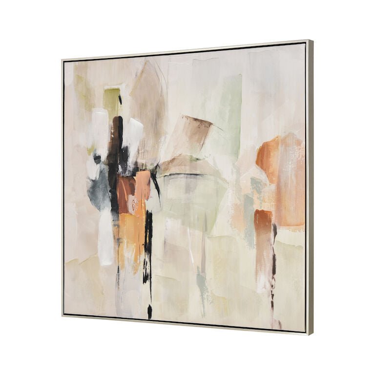 Pastel Abstract Framed Wall Art - #Perch#