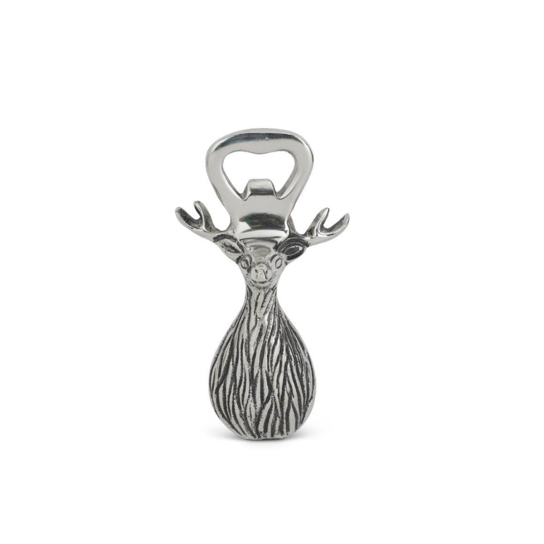 Polished Silver Deer Head Bottle Opener - #Perch#