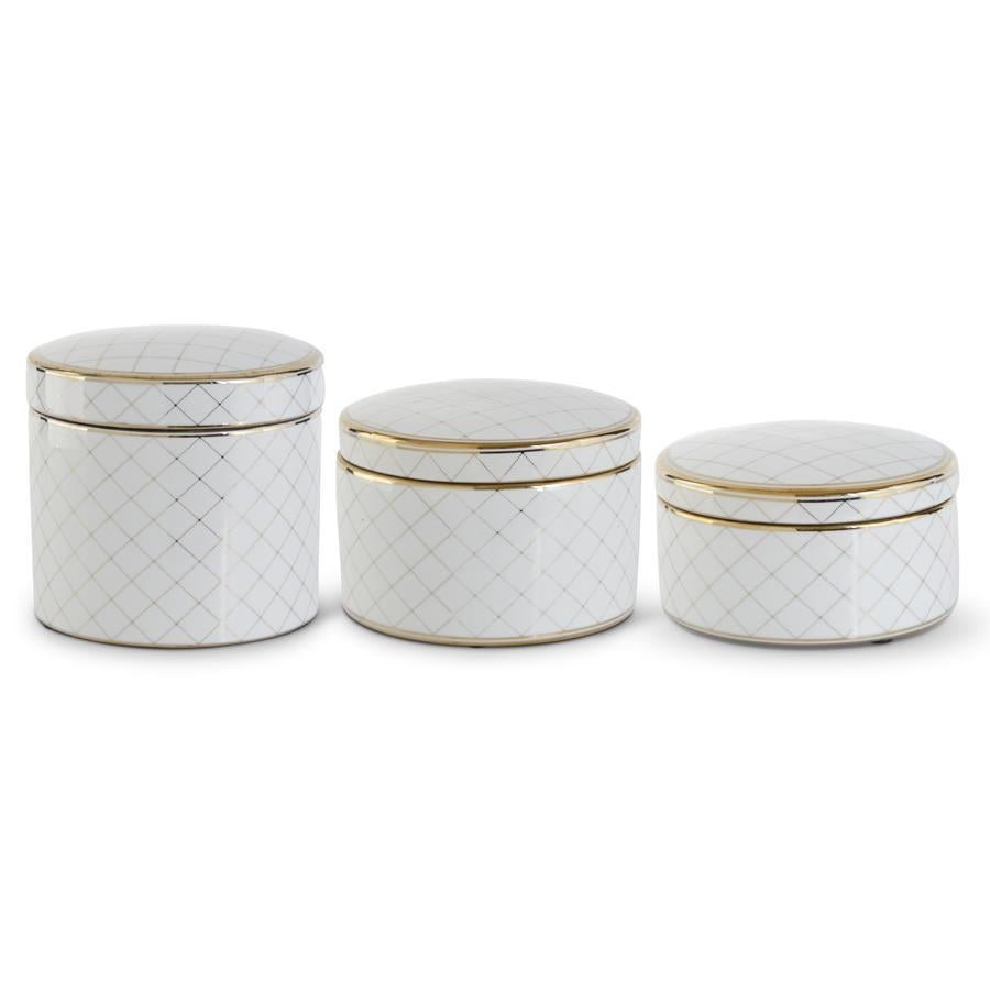Round Ceramic Containers With Lids - #Perch#