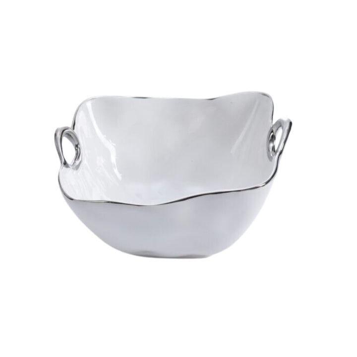 Silver Handle Medium Square Bowl - #Perch#