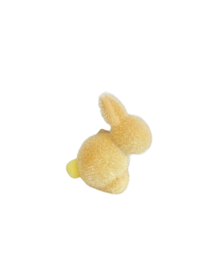 Small Flocked Seated Bunny - #Perch#