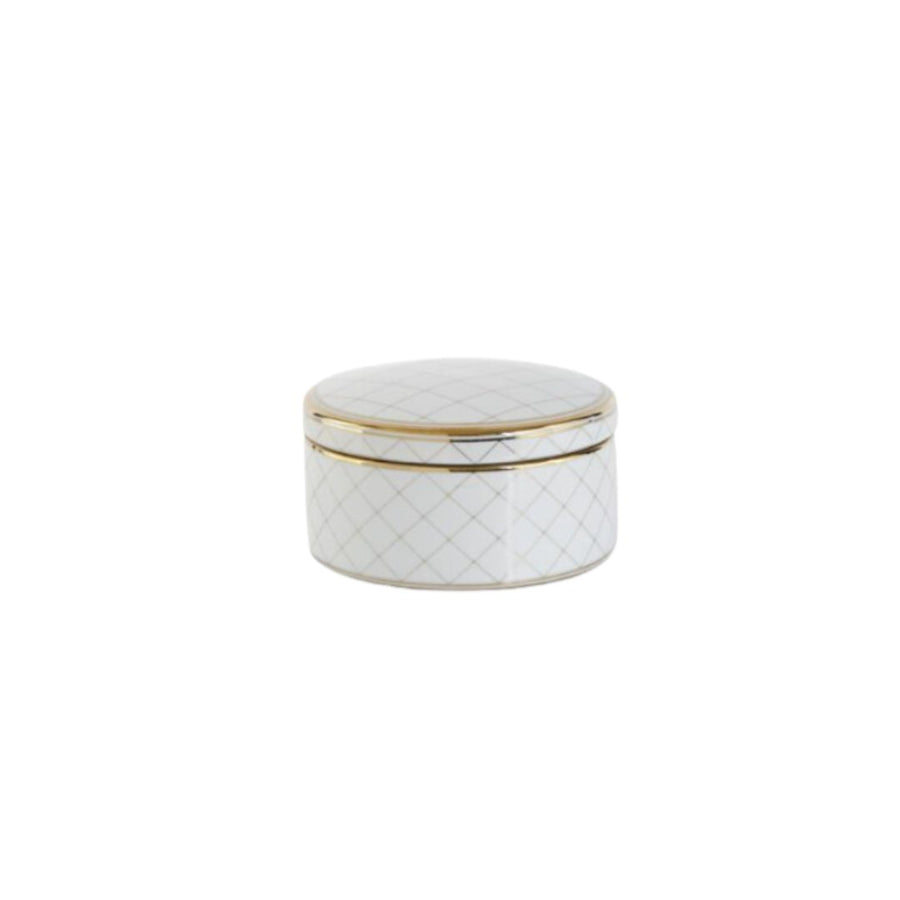 Small Round Ceramic Container With Lid - #Perch#