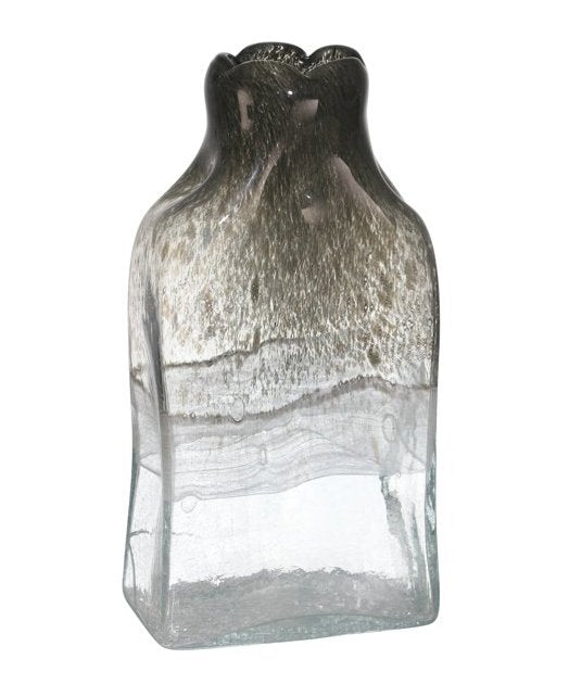 Smoke Glass Bottle Vase - #Perch#